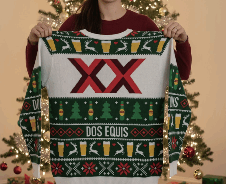 Win a Dos Equis Ugly Holiday Sweater in the 2025 Social Sweepstakes