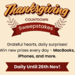 Shop LC Thanksgiving Countdown Sweepstakes – Win Daily Prizes Worth $19,000