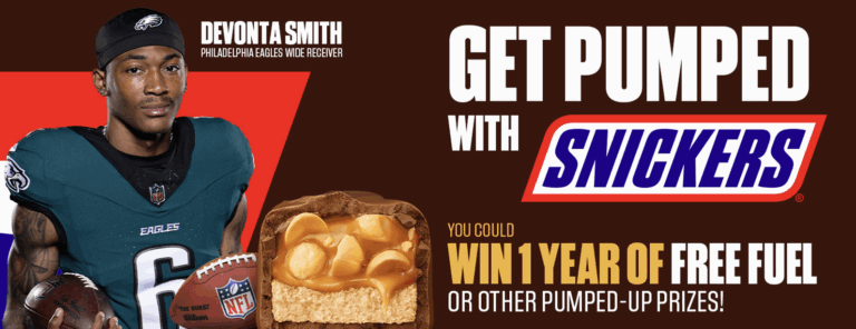 Snickers NFL & Circle K Sweepstakes: Win Free Gas for a Year or NFL Prizes