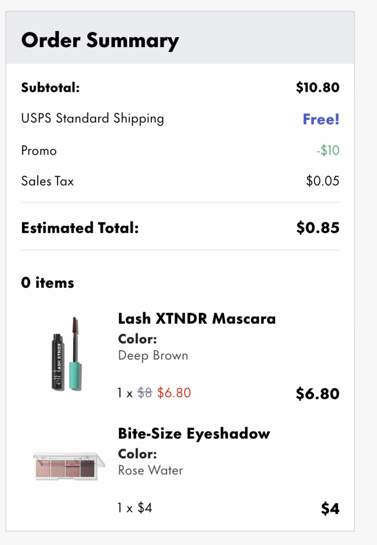 FREE $10 off $10 Elf Purchase