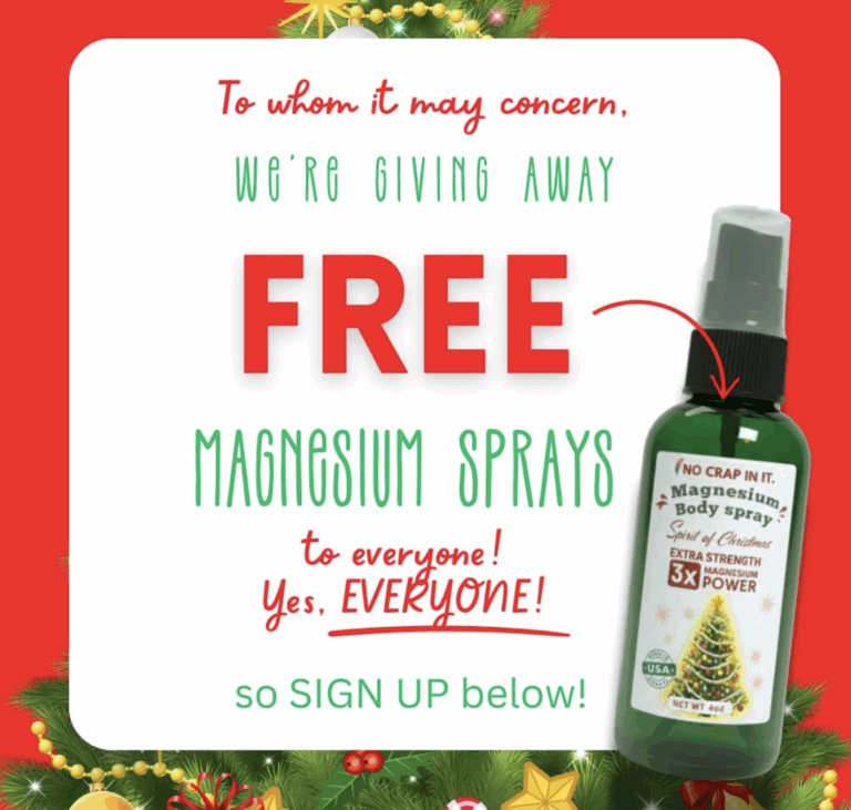 FREE Magnesium Body Spray