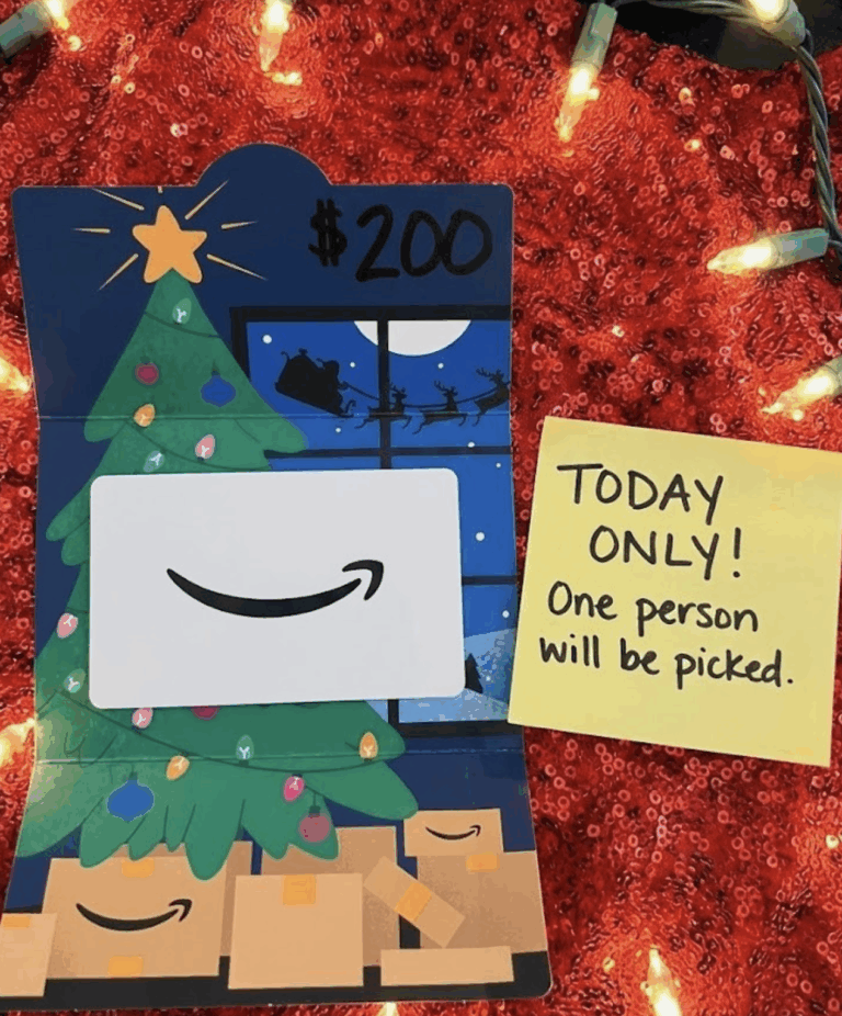 $200 Amazon Gift Card Giveaway (Ends Tonight at 10PM ET)