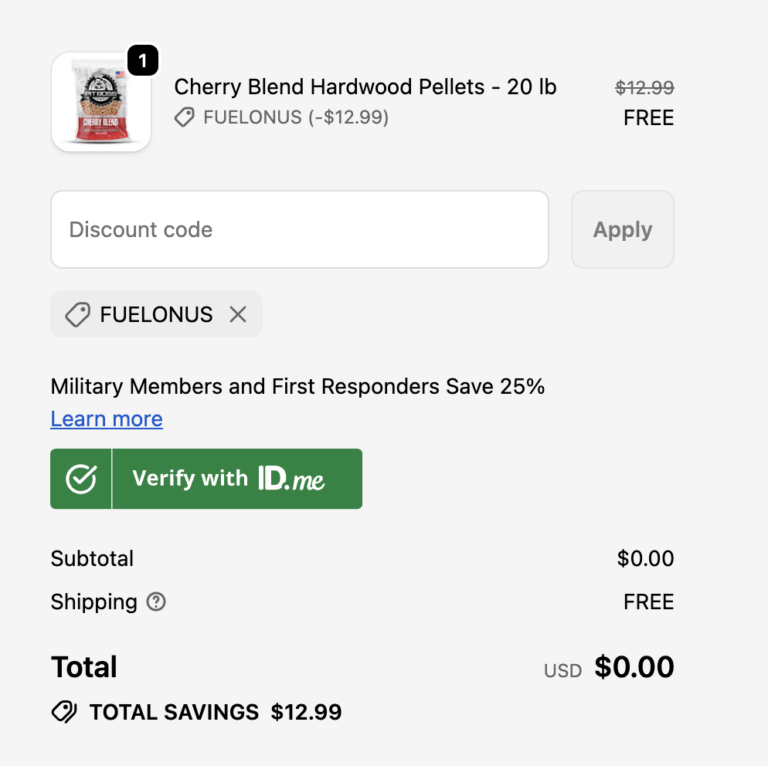 FREE 20oz bag of Hardwood Pellets