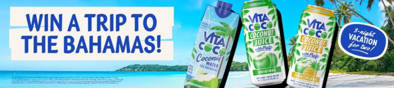 Vita Coco Celebrate Sweepstakes: Win A Trip for 2 + $1,000 Check