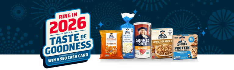 Free Quaker UPC Codes: Enter The “New Year New Prizes” Promotion For Free