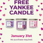 Score a FREE Yankee Candle Jan 31st – No Purchase Required