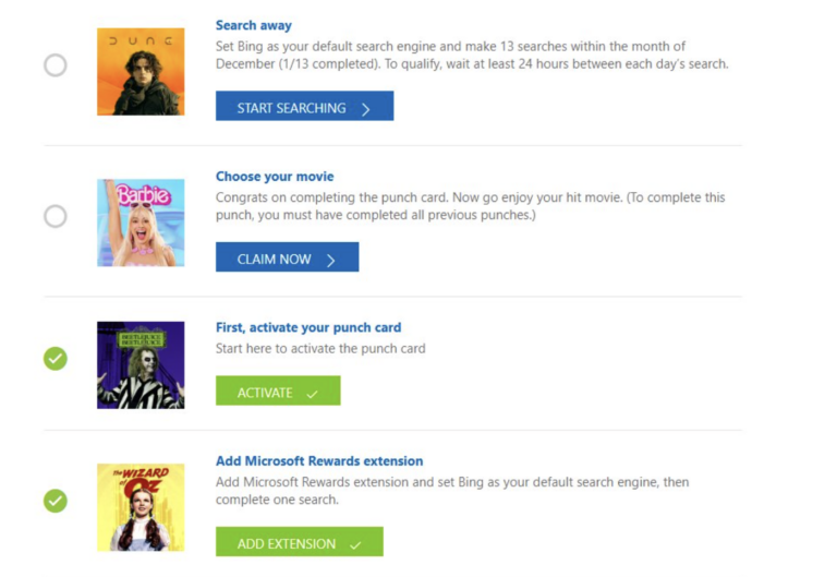 How to Score a Free Movie with Microsoft Rewards