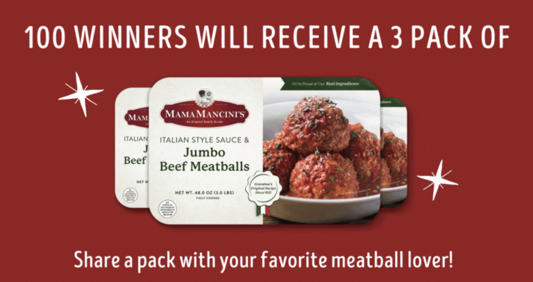 Mama Mancini’s National Meatball Day Giveaway 2026