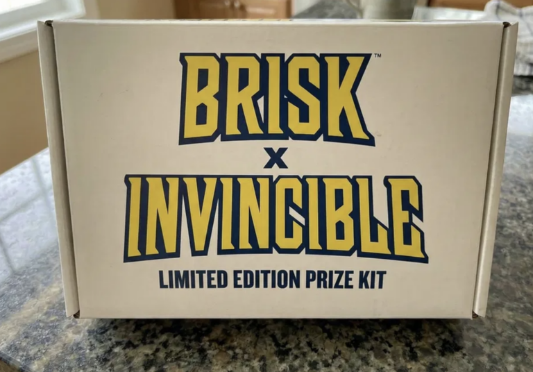 OMG! Look at these Prize Packs: Sweatshirt, poster, stickers + a can of Brisk