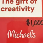 $1,000 Michaels Gift Card Giveaway