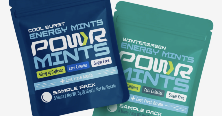 FREE POWR Mints Sampler – 10 Caffeine Mints (2 Flavors)