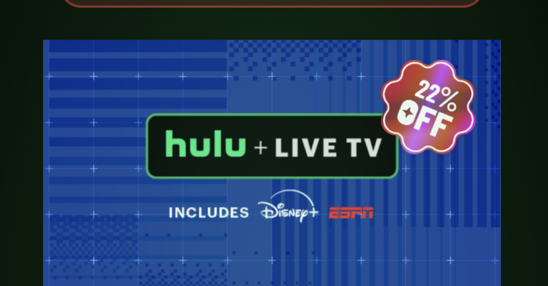 FREE TRIAL — Hulu + Live TV · Disney+ · ESPN · 95+ Channels · Unlimited DVR
