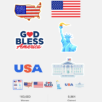 100,000 Free USA Sticker Packs