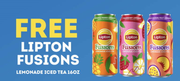 Free Lipton Fusions Drink