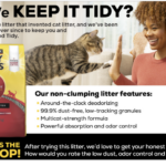 FREE Non Clumping Cat Litter – if you quality