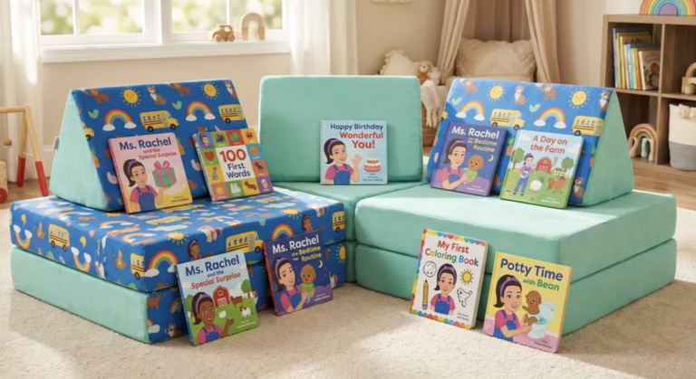 Ms. Rachel x Nugget Comfort Giveaway — Win a Play Couch + 7 Books!