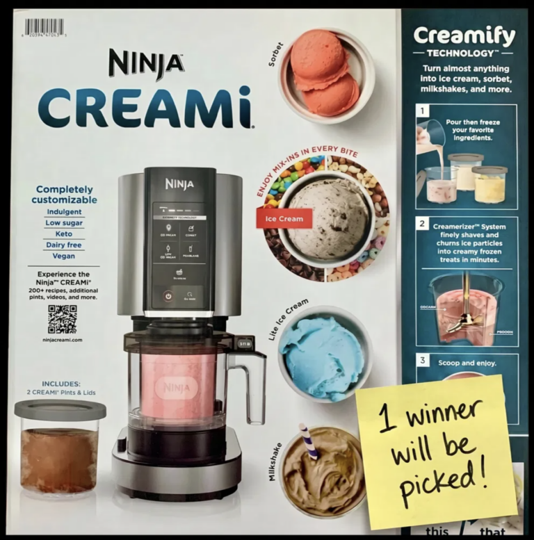 12 Tomatoes Giveaway: Win a Ninja Creami Ice Cream Maker!