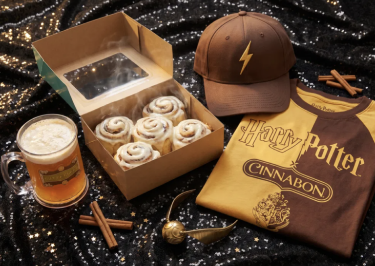 Harry Potter x Cinnabon Butterbeer Sweepstakes – Win Free Classic Rolls for a Year + Collab Merch!