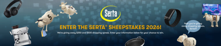 Win a $37,500 Serta Shopping Spree — Enter the Serta Sheepstakes Now!