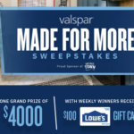 VALSPAR® Is Giving Away $4,000 Cash — Don’t Miss Your Chance!