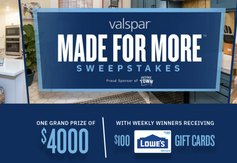 VALSPAR® Is Giving Away $4,000 Cash — Don’t Miss Your Chance!