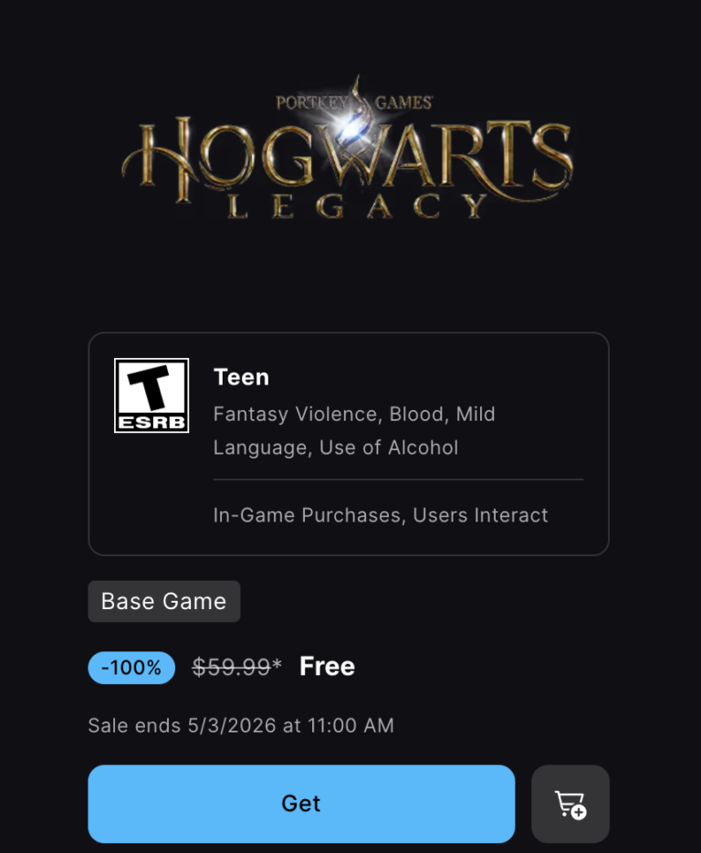 Free Hogwarts Legacy Game