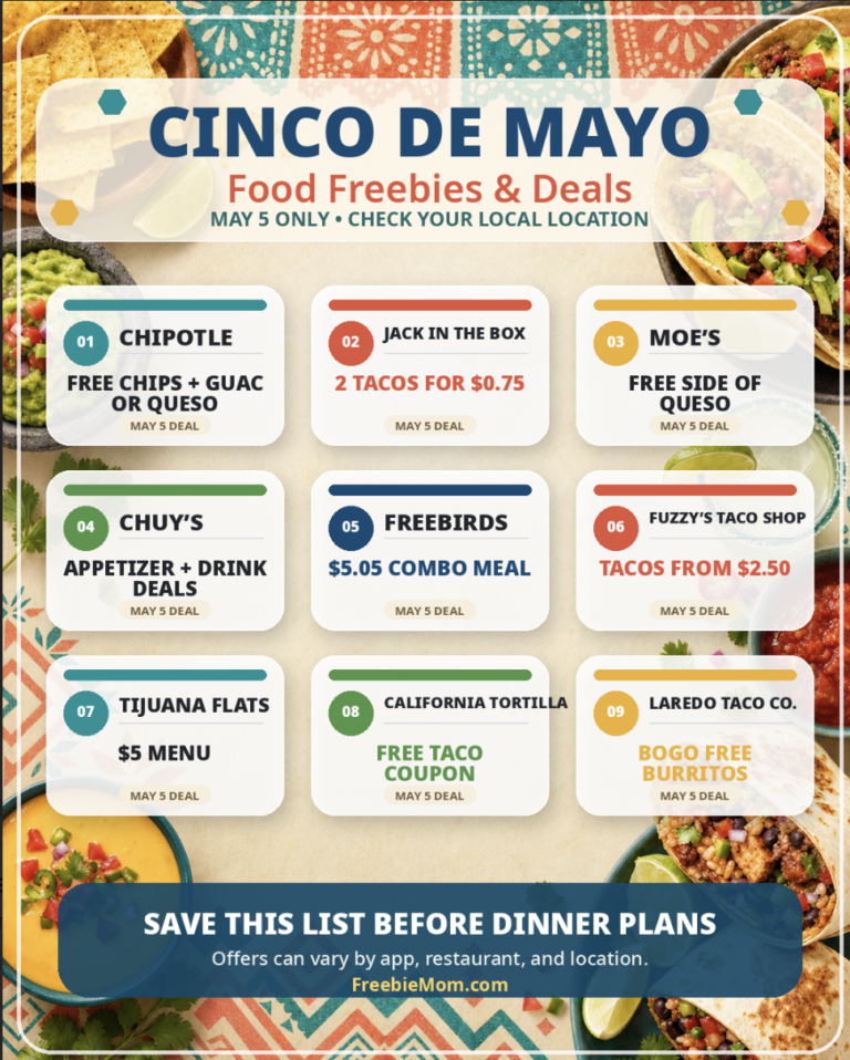 Cinco de Mayo Deals, Freebies & Cheap Eats