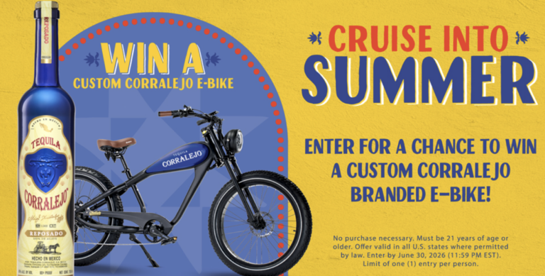 Win a Revi Electric Bike in the Corralejo Tequila Sweepstakes!