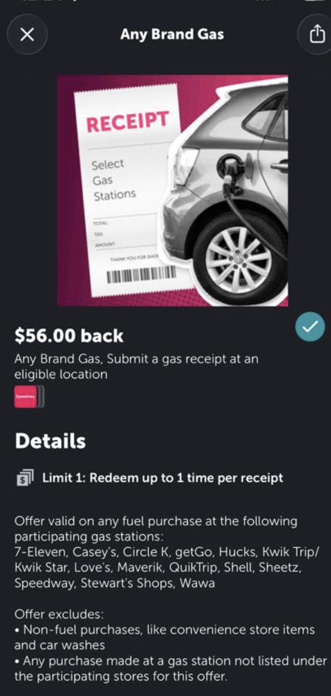 Ibotta – Thursday Mystery Gas Savings Alert: Code ROADTRIP19