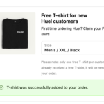 Free Huel Daily Greens Drinks + Free T-Shirt With Code FREEGREENS