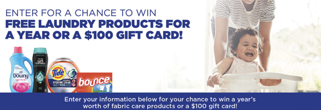 Win a Year of Tide Products or Gift Cards!
