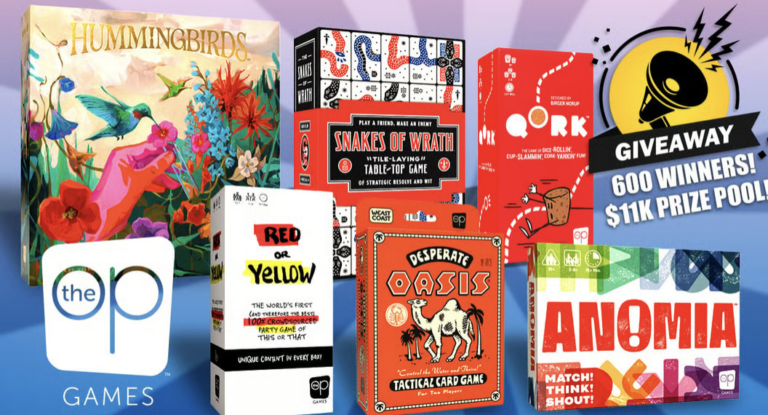 Win one of 600 Board Game Prizes