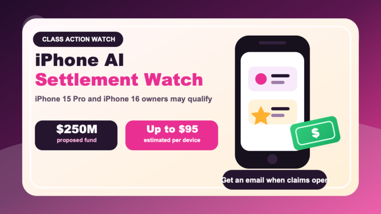 Apple Intelligence Class Action Settlement: iPhone Owners May Get Up to $95
