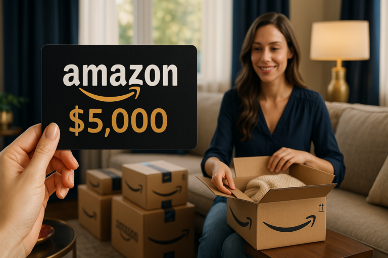 Win an Amazon.com digital gift card in the Amazon Haul Sweepstakes
