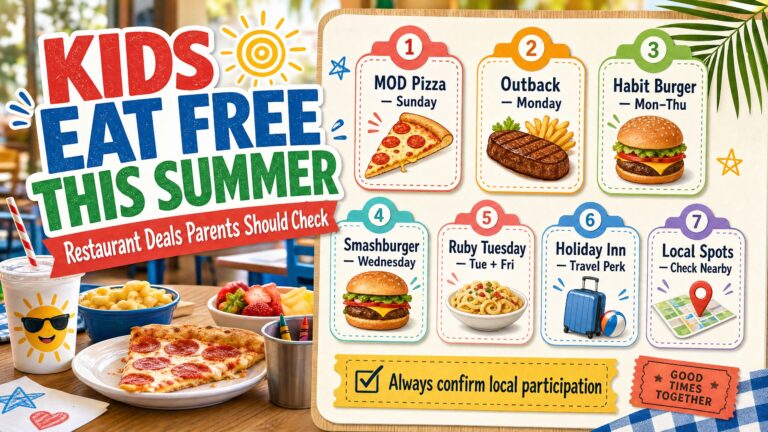 Kids Eat Free This Summer: The Parent-Friendly Restaurant Guide