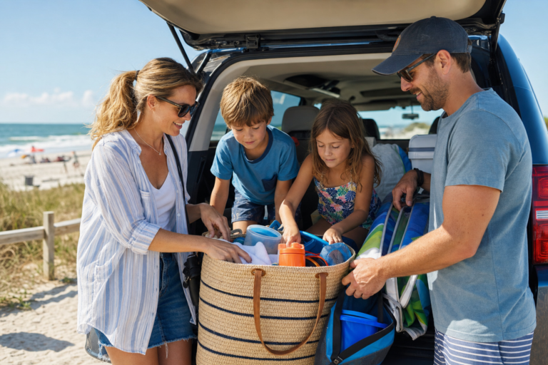 A Family Beach Day Packing List That Keeps Sand and Stress Under Control