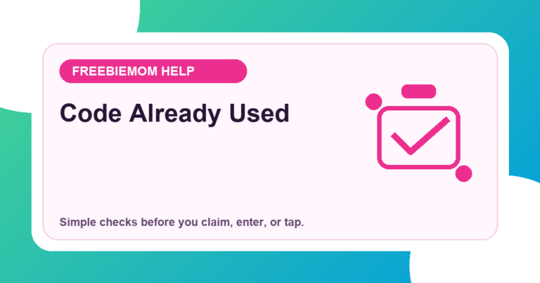 What to Do When a Reward Code Says Already Used