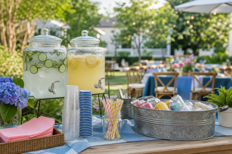 Backyard Drink Station Ideas for an Easier Party