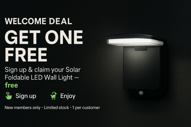 Free Solar Light by Mail: Claim a 42-LED Wall Light With Free Shipping