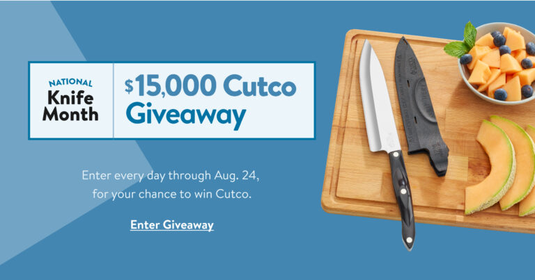 55 Winners Get $15,536 in Kitchen Prizes in the Cutco Giveaway