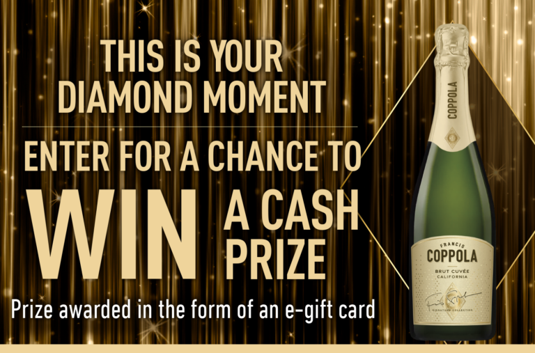 20 Winners Get $200 E-Gift Cards in the Coppola Brut Sweepstakes