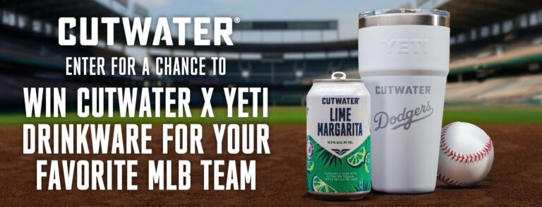Cutwater MLB Giveaway: 50 Winners Get YETI Tumblers Featuring Their Favorite Teams!