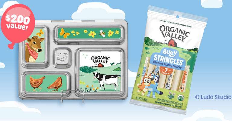 Organic Valley Bluey Giveaway: 10 Winners Get Lunchbox Prize Packs and Free-Product