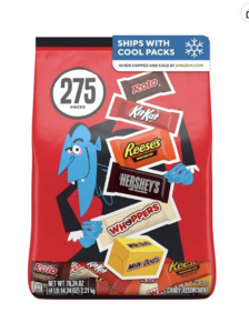 Halloween candy assortment, 275 pieces in a 78.24 oz bag