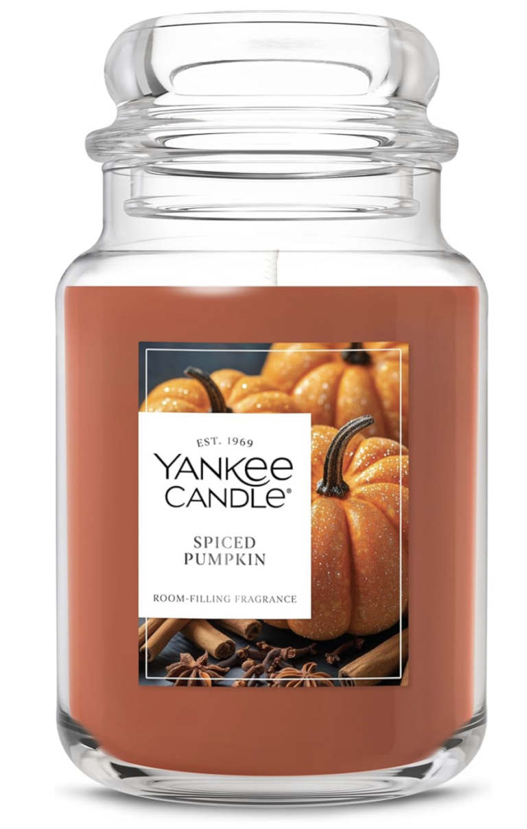 Yankee Candle Spiced Pumpkin Giveaway — 22 oz Large Candle