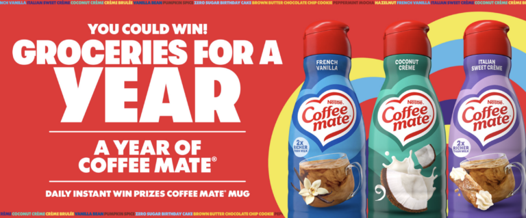 805 Winners Score Groceries, Creamer or Mugs in the Coffee mate Year of Flavor Instant Win
