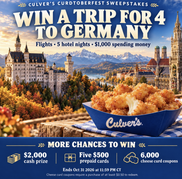 Culver’s Curdtoberfest: 6,007 Prizes & Coupon Offers!