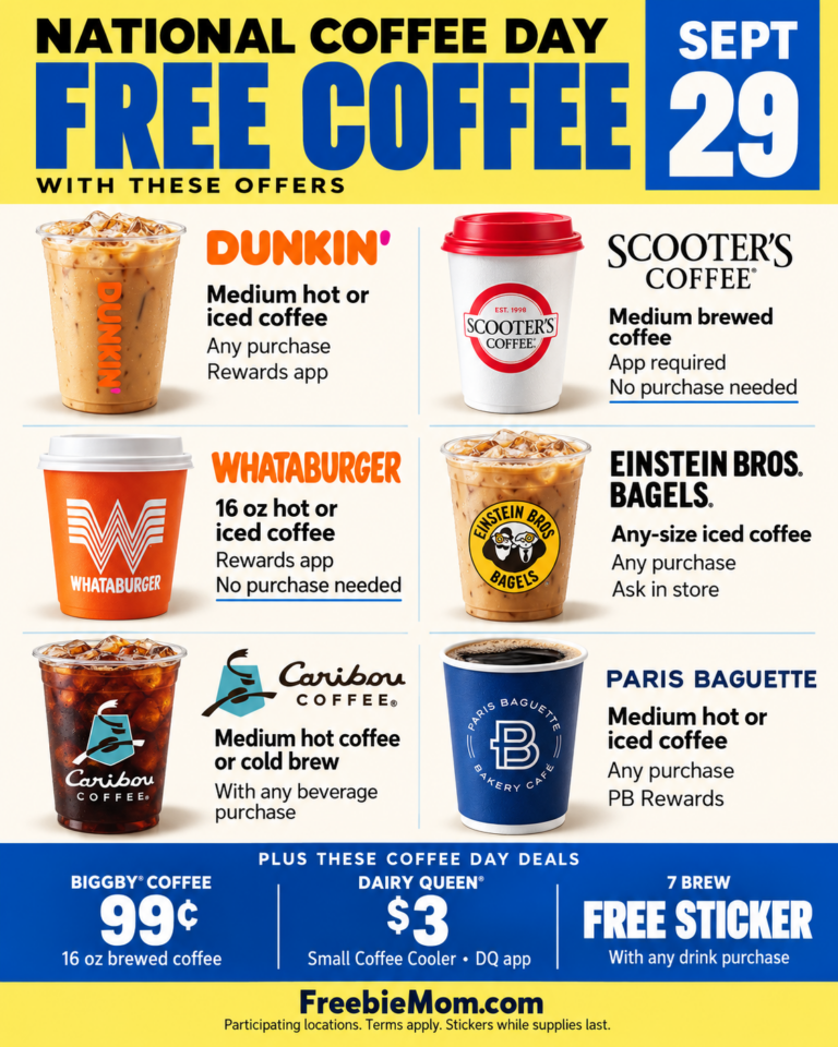 National Coffee Day Deals 2026: Free Coffee & 25¢ Cups