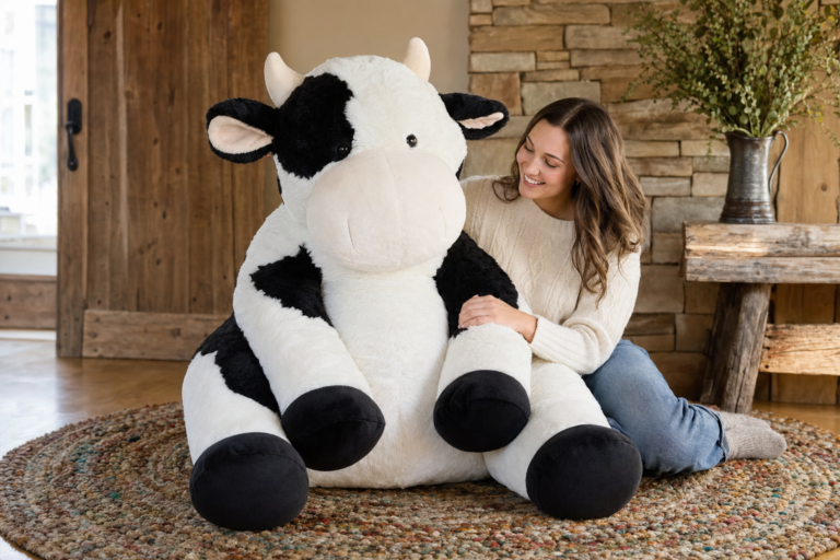 Win a $105 Giant 4-Foot Stuffed Cow in the Vermont Teddy Bear Giveaway