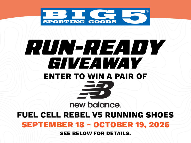Big 5 Giveaway: 10 Winners Get New Balance Running Shoes!